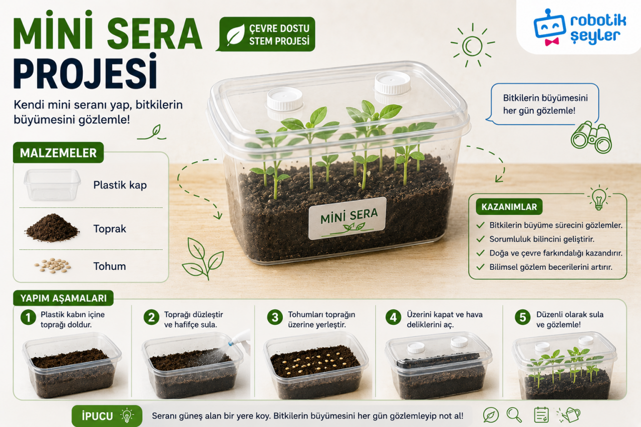 Mini Sera Projesi Yapımı (Geri Dönüşüm STEM Etkinliği)