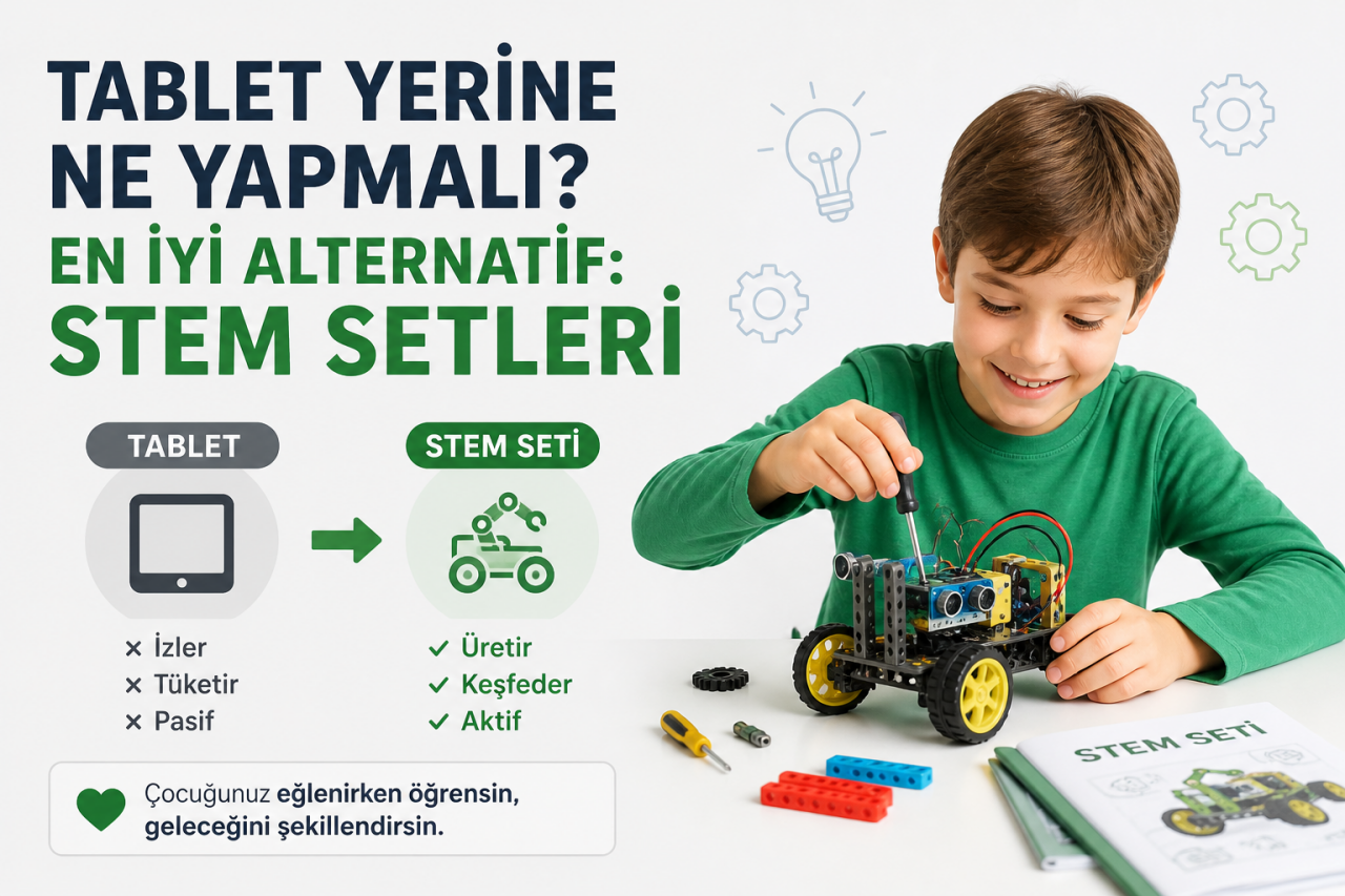 Tablet Yerine Ne Yapmalı? Çocuklar İçin En İyi Alternatif: STEM Setleri