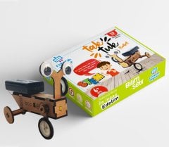 Ahşap Taktuk Robot Yapım Seti – Eğitici STEM Robot