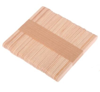 AHŞAP DONDURMA ÇUBUĞU NATUREL 50'Lİ PAKET (114X9 MM)