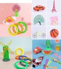 10 Renk Flament Toplam 50 Metre