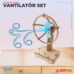 Ahşap Eğitici Vantilatör Yapım Seti – STEM