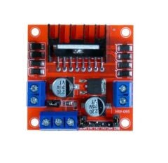 L298N Voltaj Regulatörlü Çift Motor Sürücü Kartı(Kırmızı PCB)