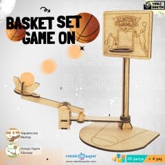 Ahşap Basketbol Oyunu Yapım Seti – STEM
