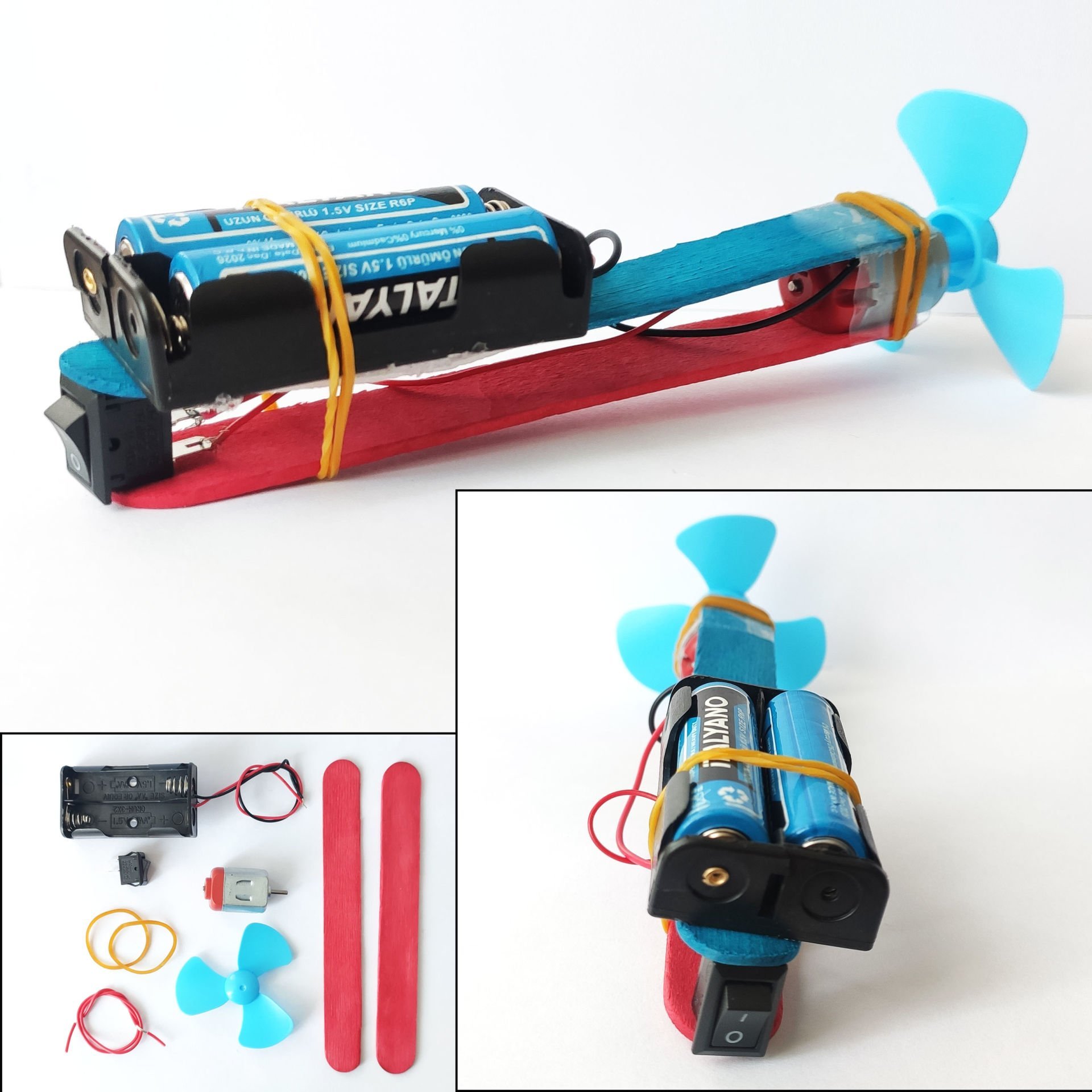 El Vantilatörü-Yaz Sıcağı Kendin Yap Set