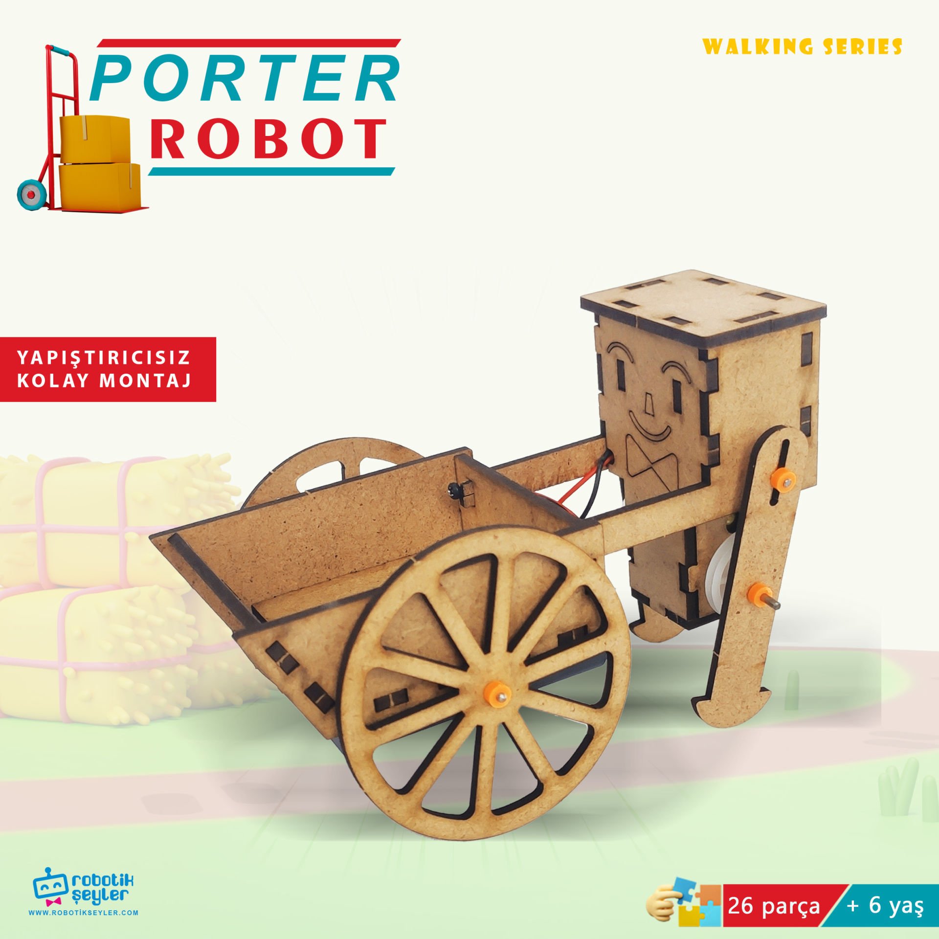 Yük Taşıyan Porter Robot Yapım Seti – STEM