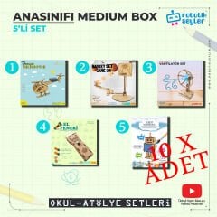 10 Adet Anasınıfı Medium Box