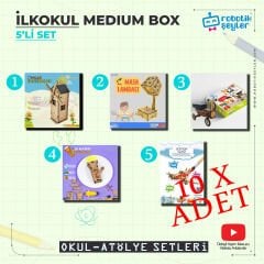 10 Adet İlkokul Medium Box