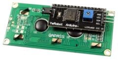 16x2 LCD Ekran - I2C Lehimli Mavi Display